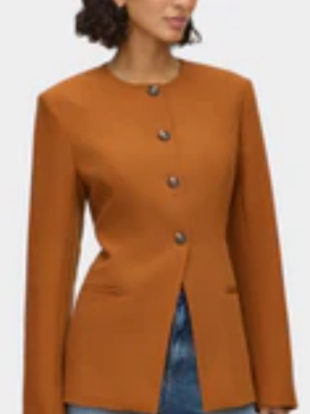 Aligne Daphne Waisted Blazer - Cognac